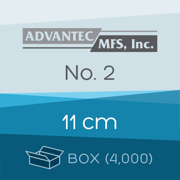 Box of 4,000 | 11 cm ADVANTEC No. 2 Folded Filter Papers for Qualitative Analysis