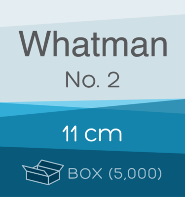 Box of 5,000 | 11 cm Whatman Grade 2 Folded Filter Papers for Qualitative Analysis