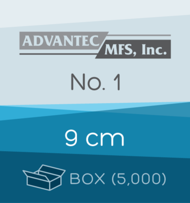 Box of 5,000 | 9 cm ADVANTEC No. 1 Folded Filter Papers for Qualitative Analysis