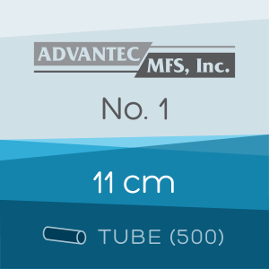 Tube of 500 | 11 cm ADVANTEC No. 1 Folded Filter Papers for Qualitative Analysis