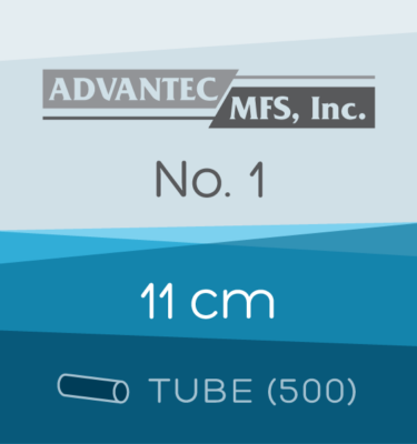 Tube of 500 | 11 cm ADVANTEC No. 1 Folded Filter Papers for Qualitative Analysis