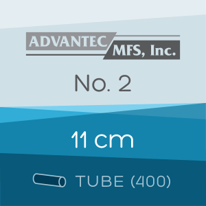 Tube of 400 | 11 cm ADVANTEC No. 2 Folded Filter Papers for Qualitative Analysis