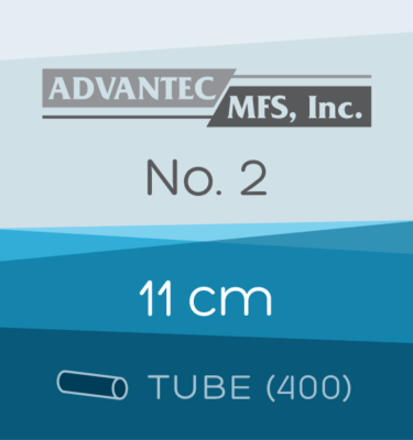 Tube of 400 | 11 cm ADVANTEC No. 2 Folded Filter Papers for Qualitative Analysis
