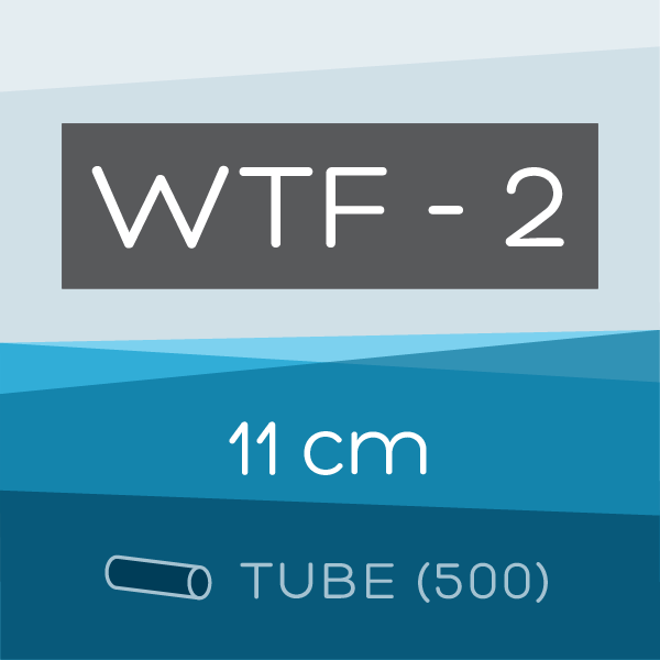 Tube of 500 | 11 cm WTF-2 Folded Filter Papers for Qualitative Analysis