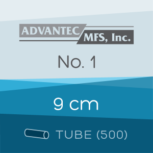 Tube of 500 | 9 cm ADVANTEC No. 1 Folded Filter Papers for Qualitative Analysis